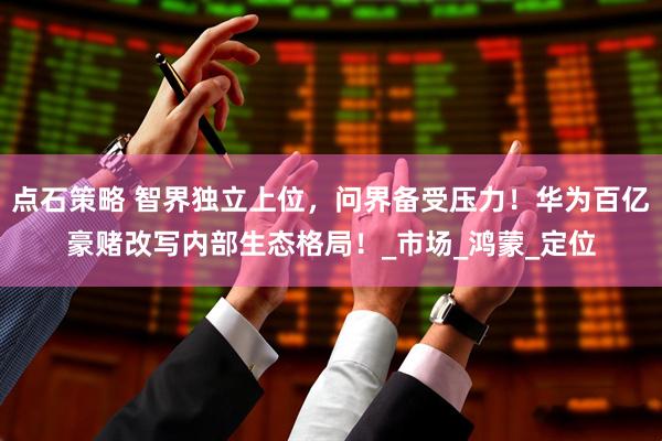 点石策略 智界独立上位，问界备受压力！华为百亿豪赌改写内部生态格局！_市场_鸿蒙_定位