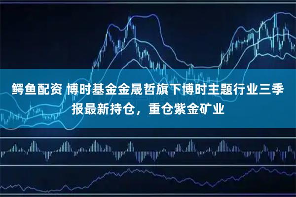 鳄鱼配资 博时基金金晟哲旗下博时主题行业三季报最新持仓，重仓紫金矿业