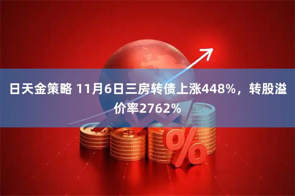 日天金策略 11月6日三房转债上涨448%，转股溢价率2762%